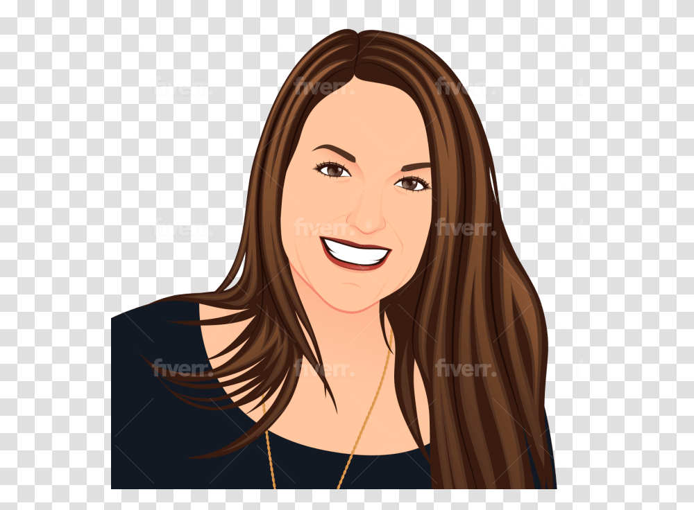 Draw Cute Cartoon Avatar And Funny Emojis From Your Photo For Women, Face, Person, Human, Female Transparent Png