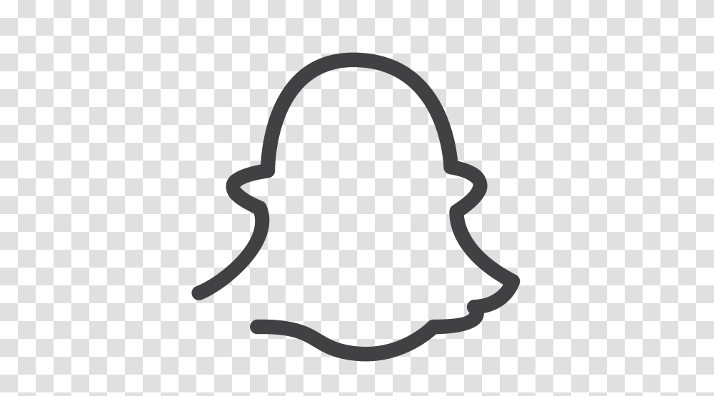 Draw Drawn Line Sketch Snapchat Social Media Icon, Stencil, Silhouette Transparent Png