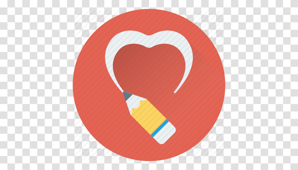 Draw Heart Drawing Heart Love Pencil Icon, Brush, Tool, Toothbrush, Sweets Transparent Png