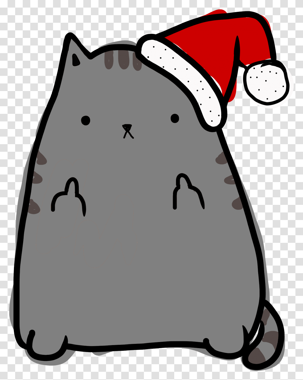 Draw Merry Christmas Cat, Tie, Accessories, Accessory Transparent Png
