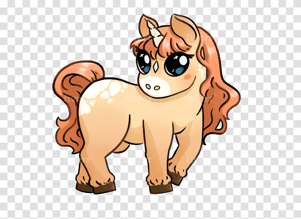 Draw Soft And Cute Cartoon Animals Clip Art, Mammal, Horse, Graphics, Wildlife Transparent Png