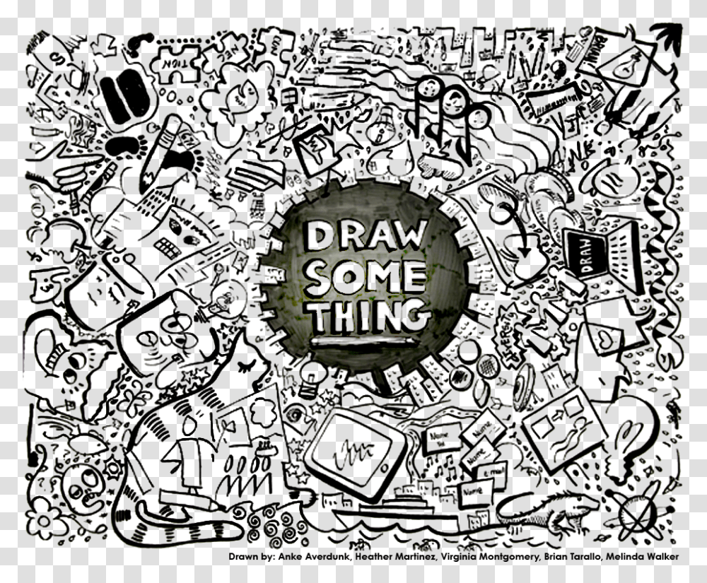 Draw Something - One Squiggly Line, Rug, Art, Doodle, Drawing Transparent Png