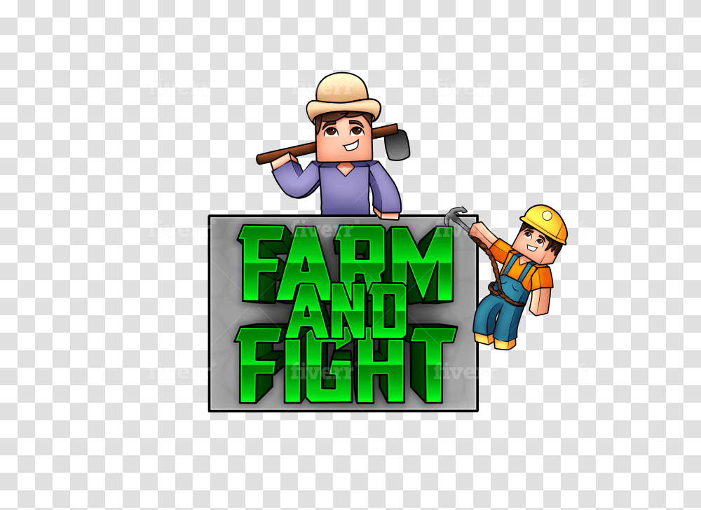 Draw You A Minecraft Server Logo Cartoon, Helmet, Person, Crowd, People Transparent Png