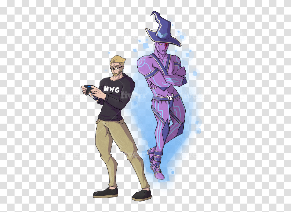 Draw You As A Jojo Bizarre Adventure Character Illustration, Person, Human, Sport, People Transparent Png