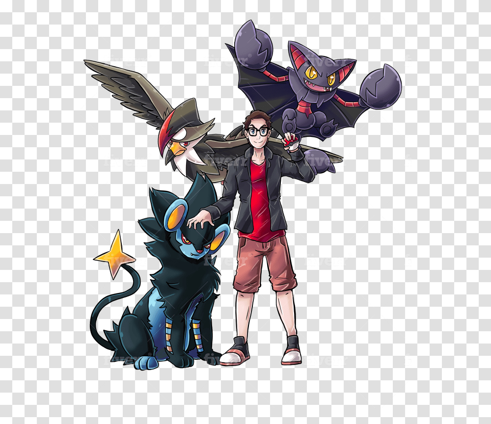 Draw You As A Pokemon Trainer Cartoon, Comics, Book, Person, Human Transparent Png