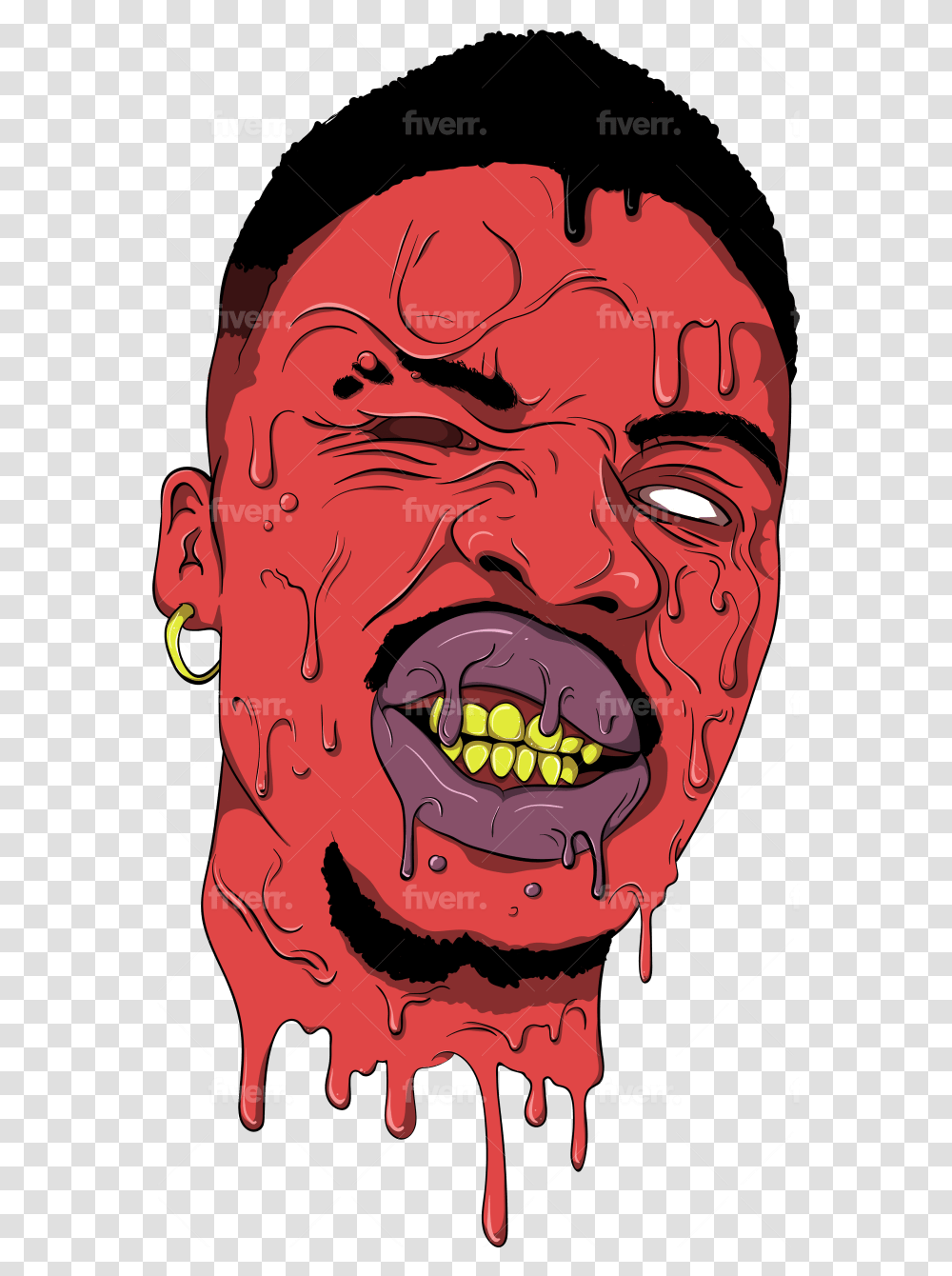 Draw You As Grime Art Character Fiverr, Poster, Advertisement, Mouth, Lip Transparent Png