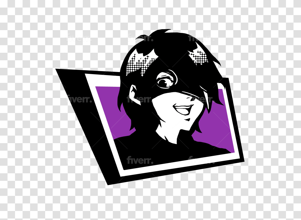 Draw You Or A Character In Persona 5 Hair Design, Poster, Advertisement, Text, Symbol Transparent Png