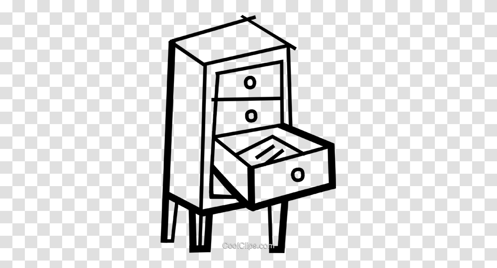 Drawers And Cabinets Royalty Free Vector Clip Art Illustration, Furniture, Dresser, Utility Pole, Medicine Chest Transparent Png