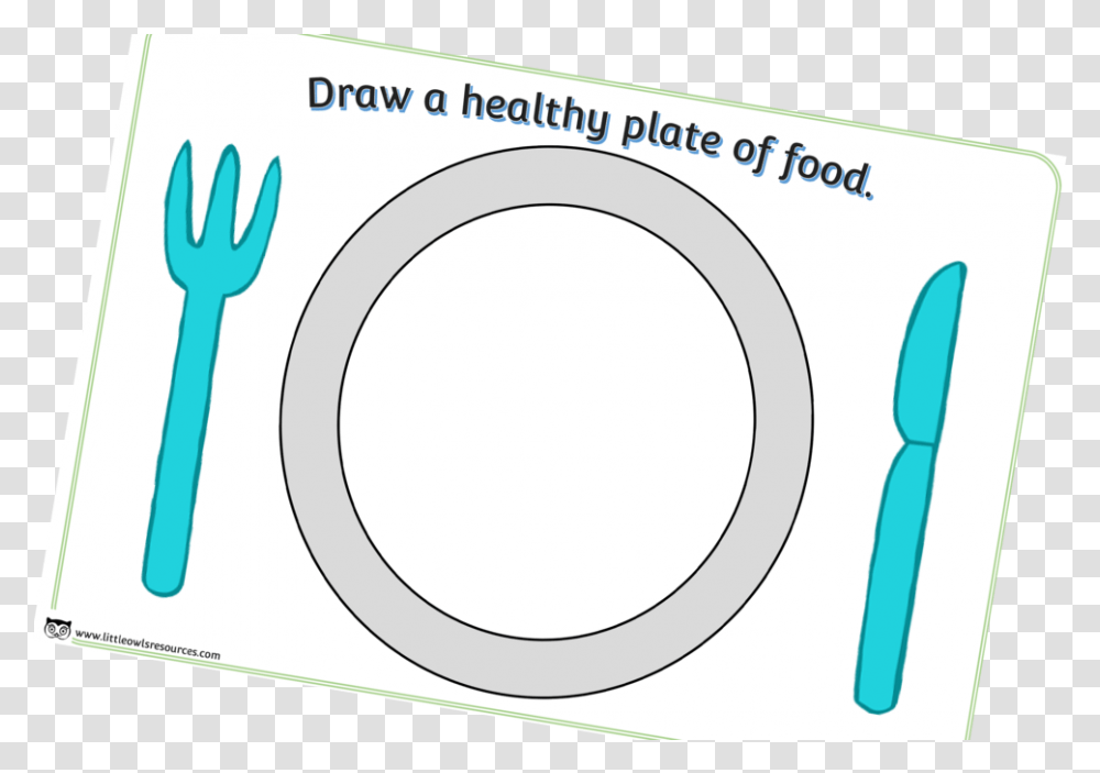 Drawhealthyfoodcover Circle, Label, Cutlery, Word Transparent Png