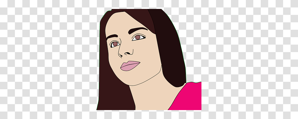 Drawing Person, Face, Head, Female Transparent Png
