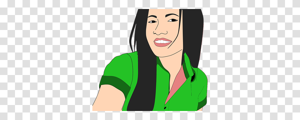 Drawing Person, Face, Female, Smile Transparent Png