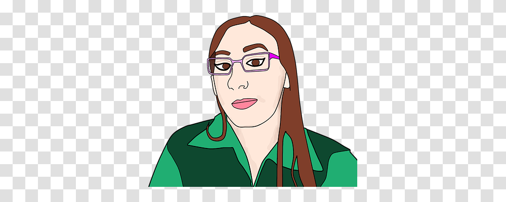 Drawing Person, Face, Human, Glasses Transparent Png