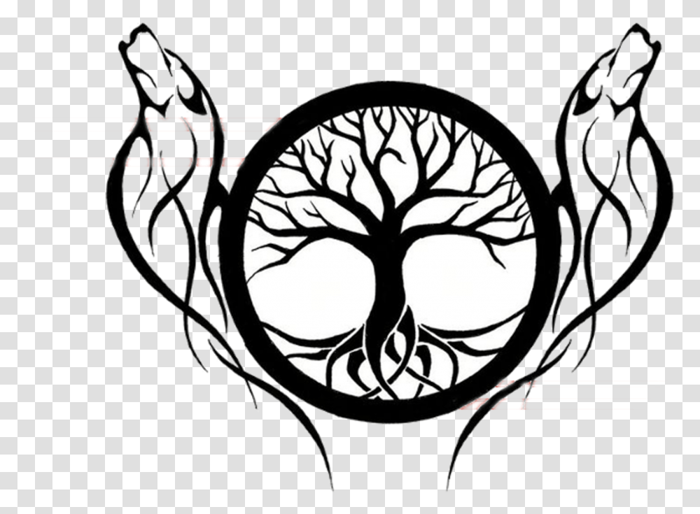 Drawing A Tree Of Life, Label, Text, Symbol, Emblem Transparent Png