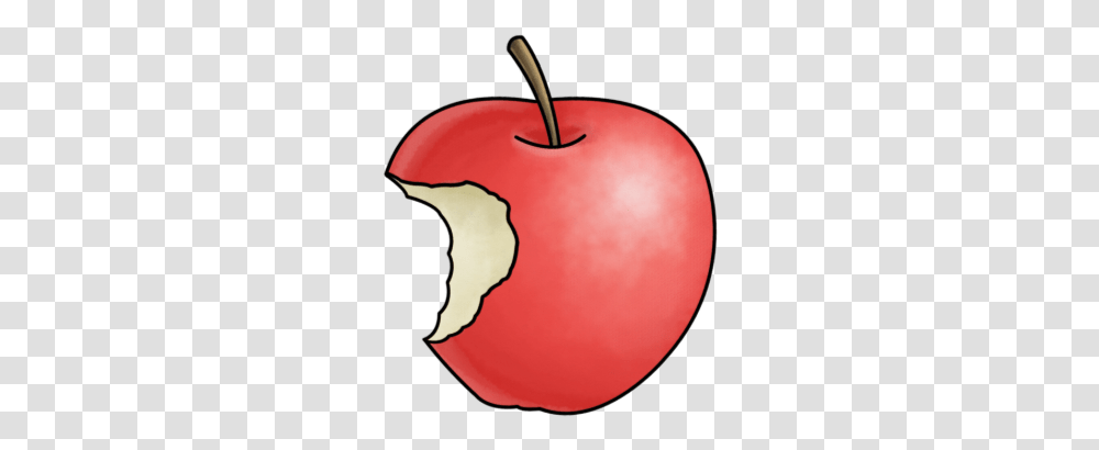 Drawing Apple Bite Apple With Bite Drawing, Plant, Fruit, Food, Balloon Transparent Png