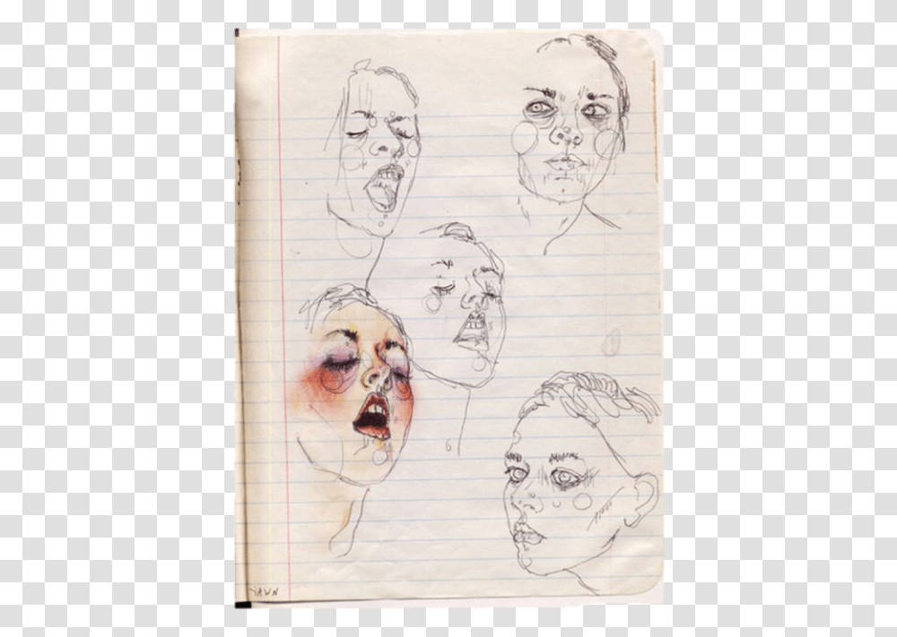 Drawing Art Notebook Paper Journal Sketch Woman Draw Art Notebook Drawings, Doodle, Page, Diary Transparent Png