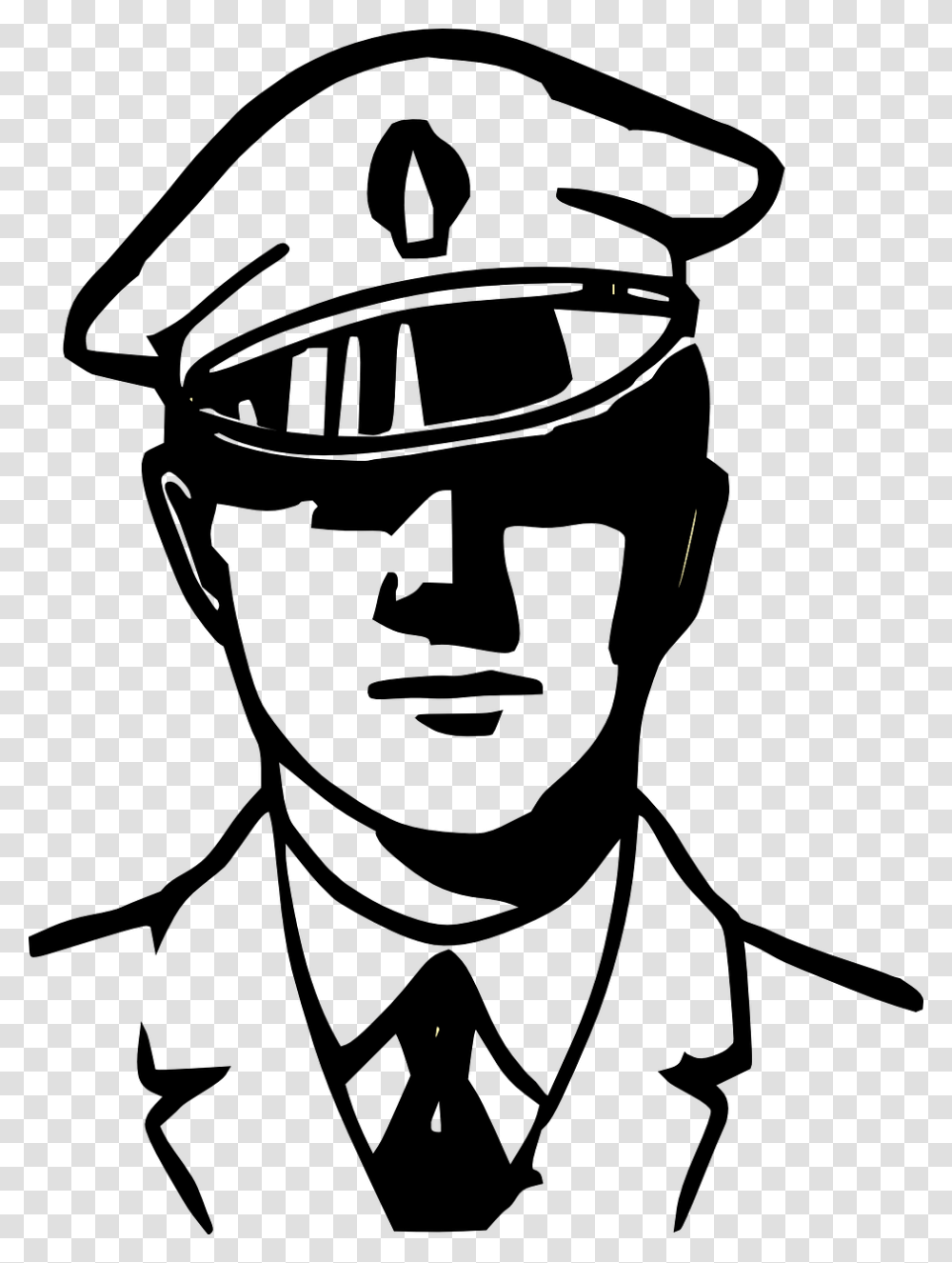 Drawing At Getdrawings Com Black And White Officer, Outdoors, Nature, Astronomy, Outer Space Transparent Png