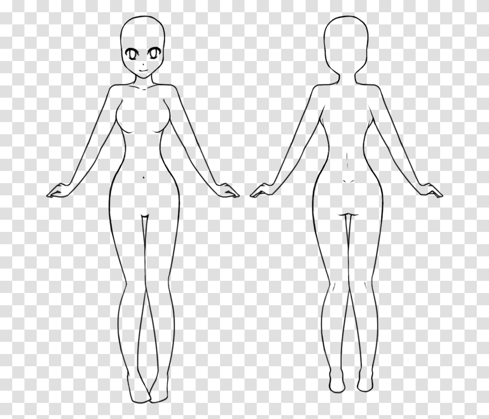 Drawing Base Female Human And Free By Neoabyss Adopts Line Art, Gray, World Of Warcraft Transparent Png