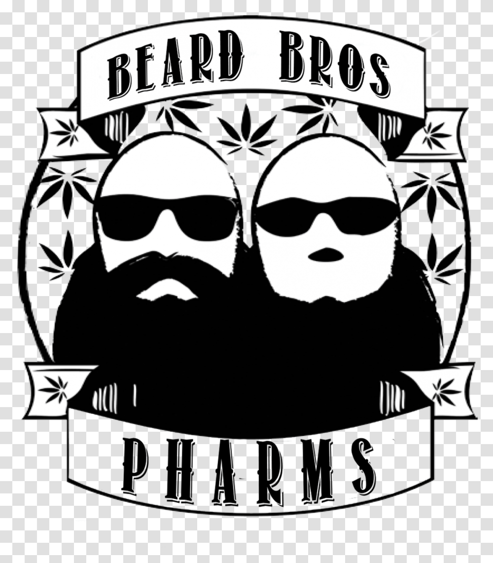 Drawing Beard Pen Beard Bros Pharms, Label, Sunglasses, Person Transparent Png