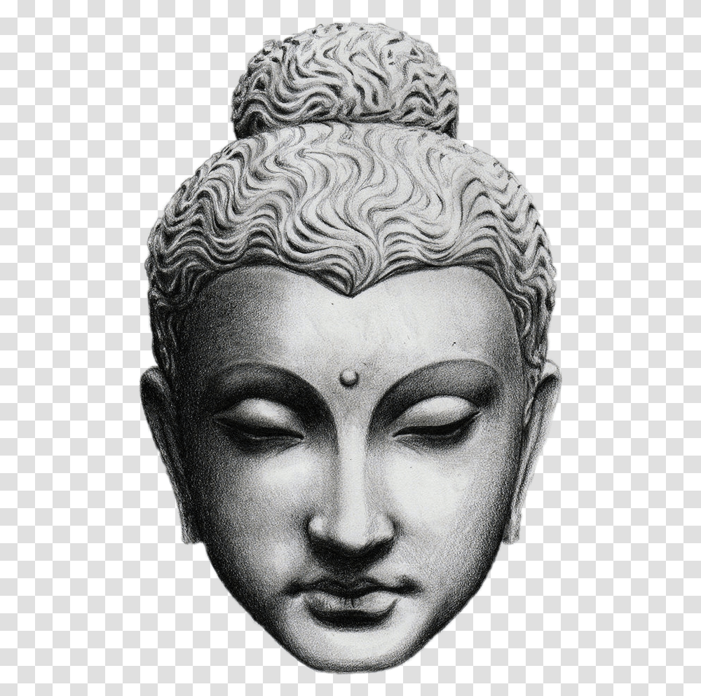 Drawing Buddha Portrait Buddha Sketch, Worship, Head, Person Transparent Png