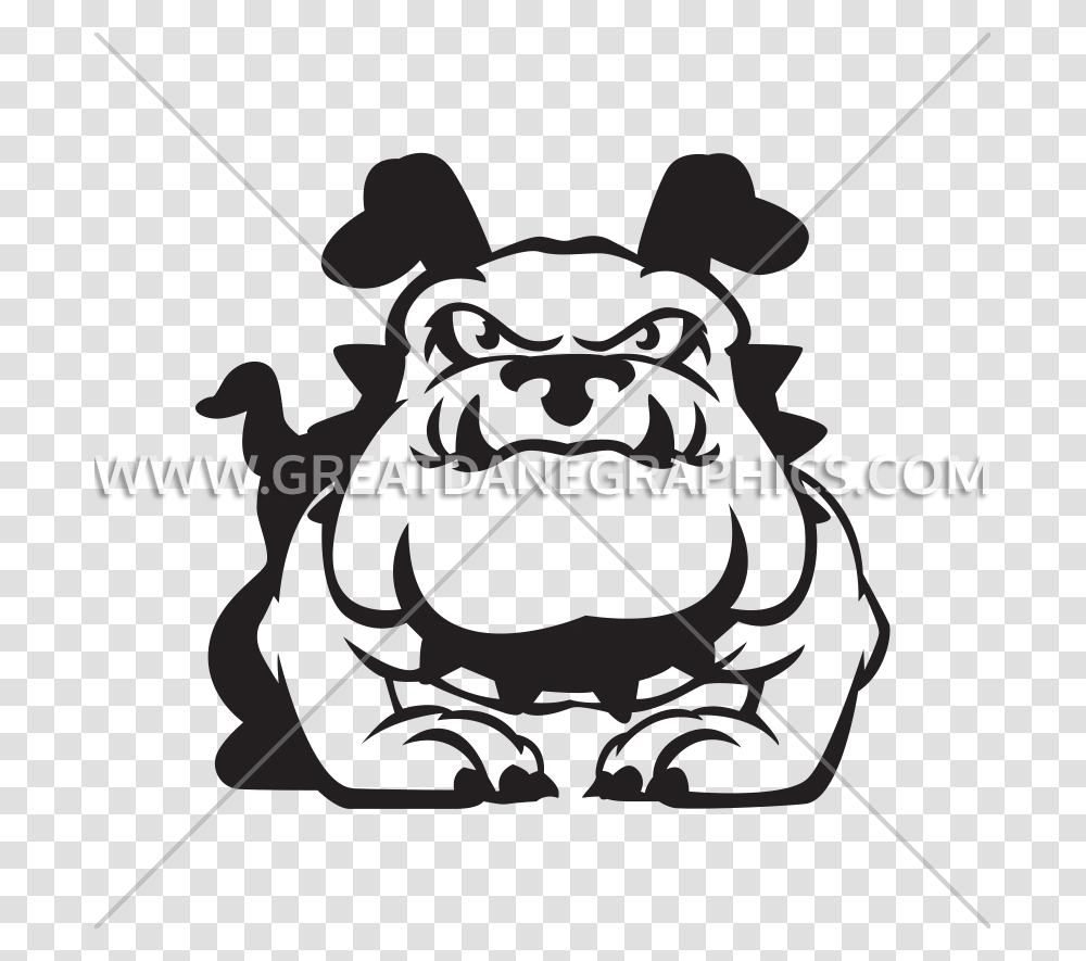 Drawing Bulldogs Standing Clipart Free Cartoon, Stencil, Animal, Mammal, Toad Transparent Png
