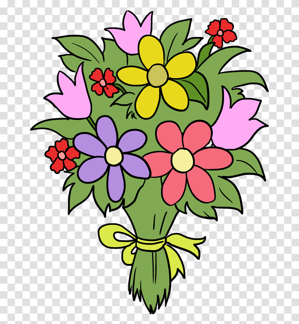 Drawing Bunch Of Flowers, Floral Design, Pattern Transparent Png