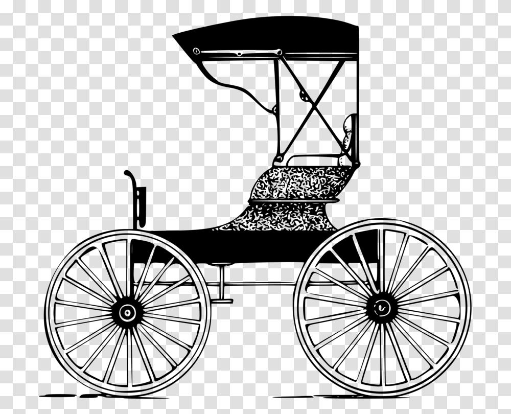 Drawing Carriage Horse And Buggy Computer Icons Horse Drawn, Gray Transparent Png