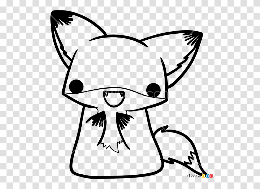 Drawing Celebrities Fox Huge Freebie Download For Powerpoint Kawaii Cute Fox Drawing, Oars, Bow, Triangle, Lighting Transparent Png