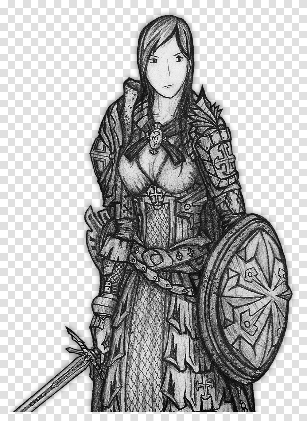 Drawing Chainmail Armour Drawn Chainmail, Person, Human, Knight, Armor Transparent Png