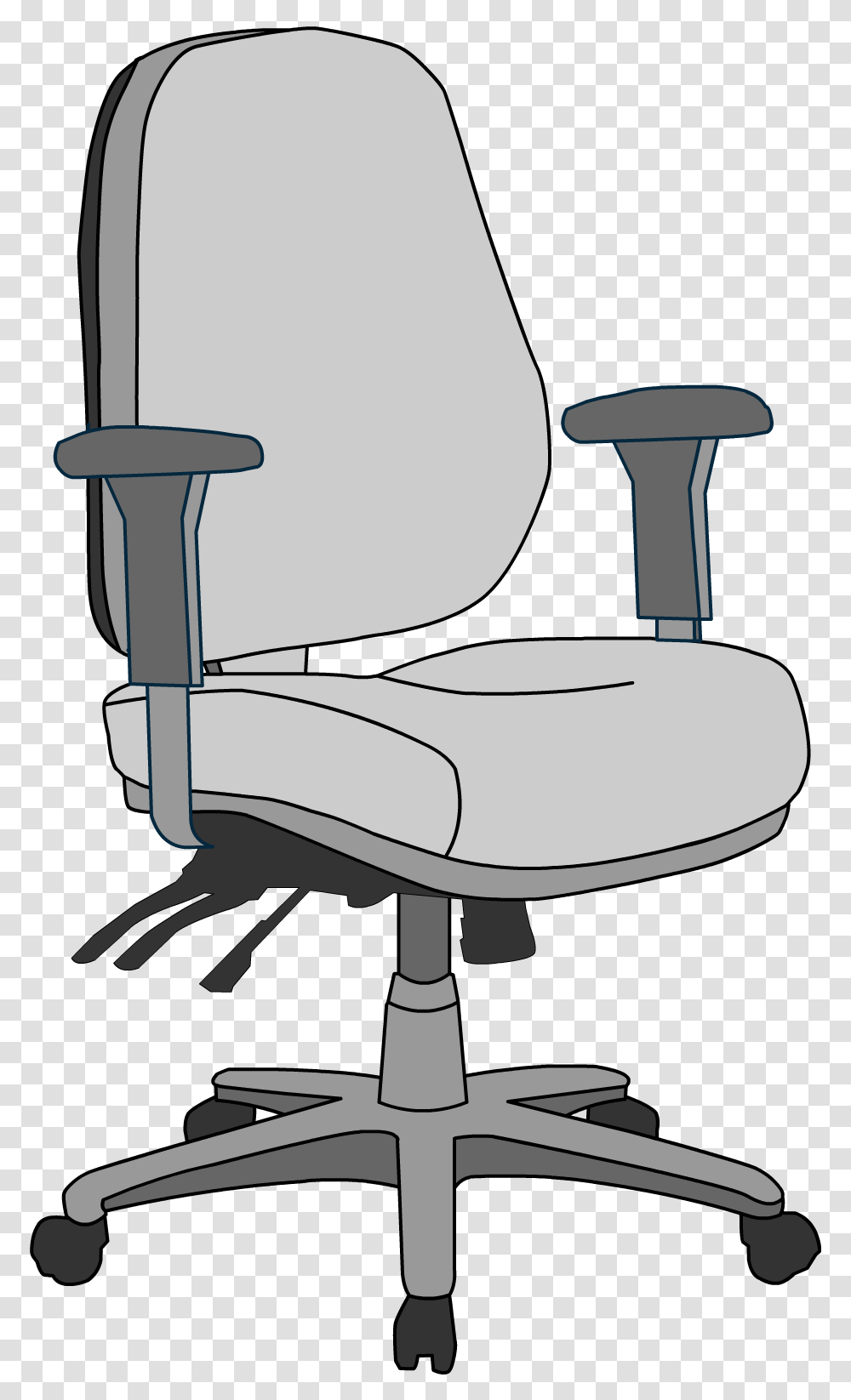 Нарисованное компьютерное кресло