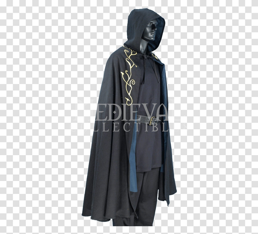 Drawing Cloaks Hooded Robe Cloak Of Elven Kinds, Apparel, Fashion, Overcoat Transparent Png