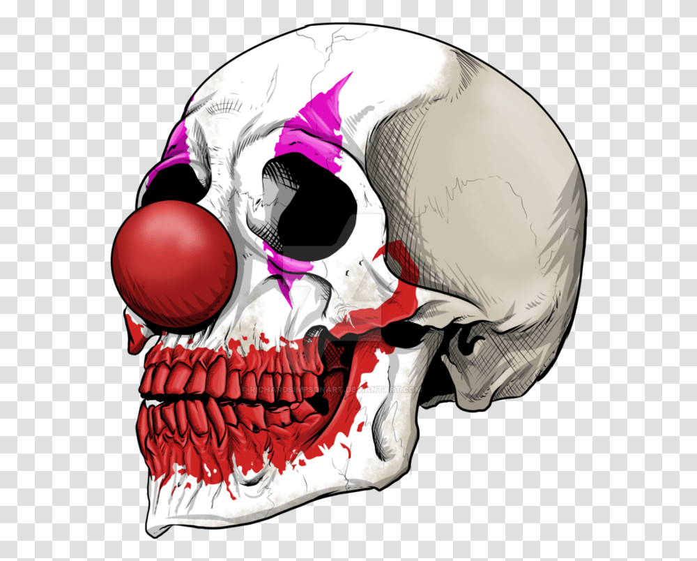 Drawing Clowns Skull Skull Clown, Person, Human, Performer Transparent Png