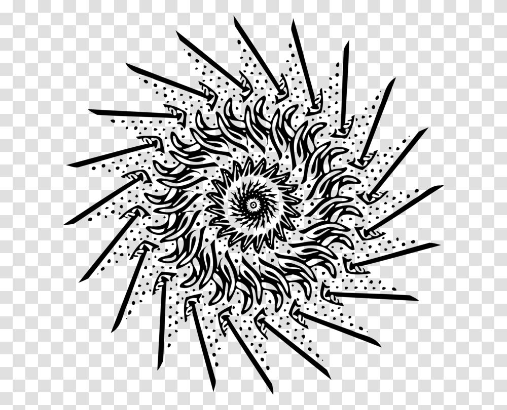 Drawing Common Sunflower Black And White Line Art Transvaal Daisy, Gray, World Of Warcraft Transparent Png