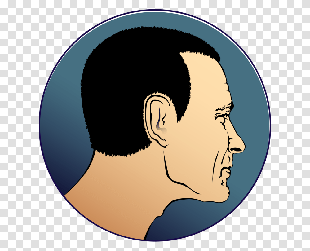 Drawing Computer Icons Head Face Man, Label, Portrait Transparent Png