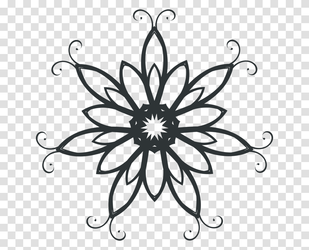 Drawing Computer Icons Silhouette Art, Pattern, Snowflake, Floral Design Transparent Png