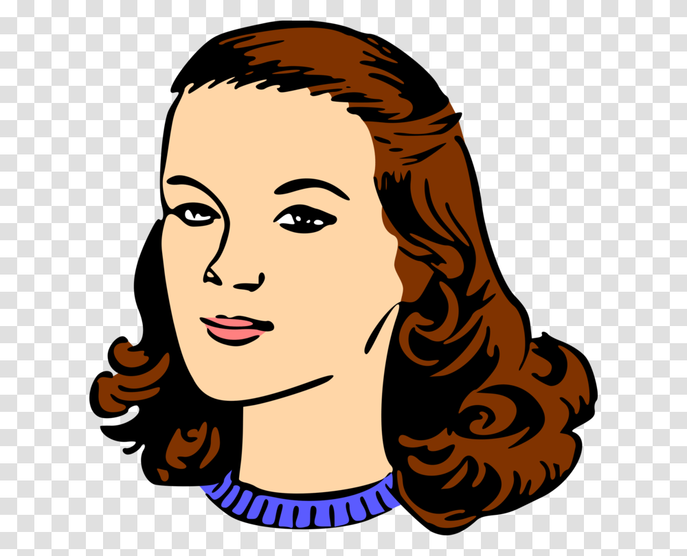 Drawing Computer Icons Woman Human Head, Face, Person, Label Transparent Png
