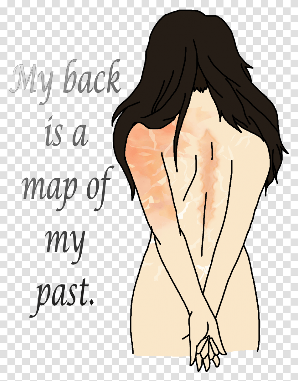 Drawing Cut Scar Cartoon Scar Highresolution Girl, Text, Person, Accessories, Mouth Transparent Png