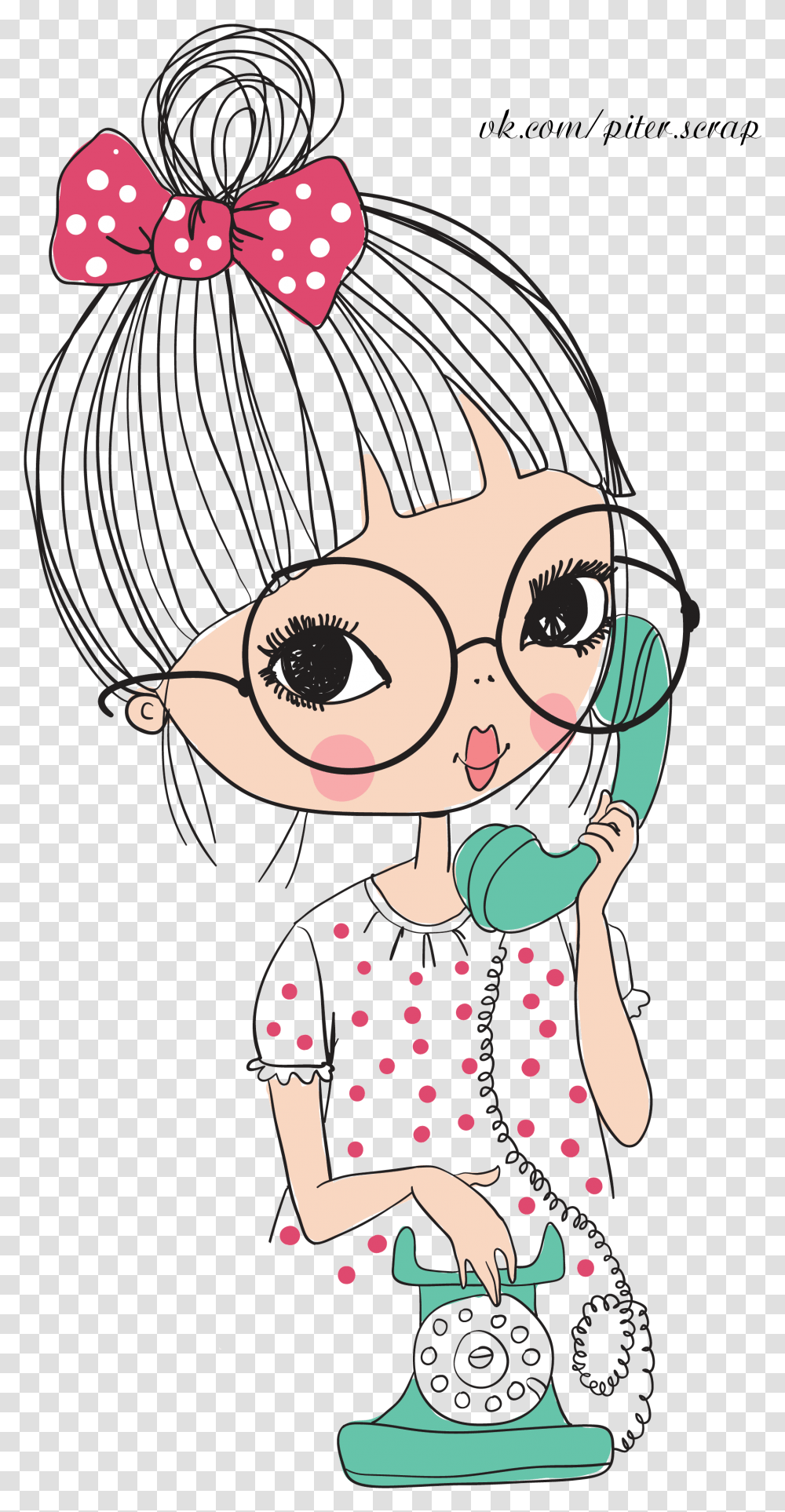 Drawing Desings Girly Clipart Pretty Dolls, Person, Human, Photography, Portrait Transparent Png