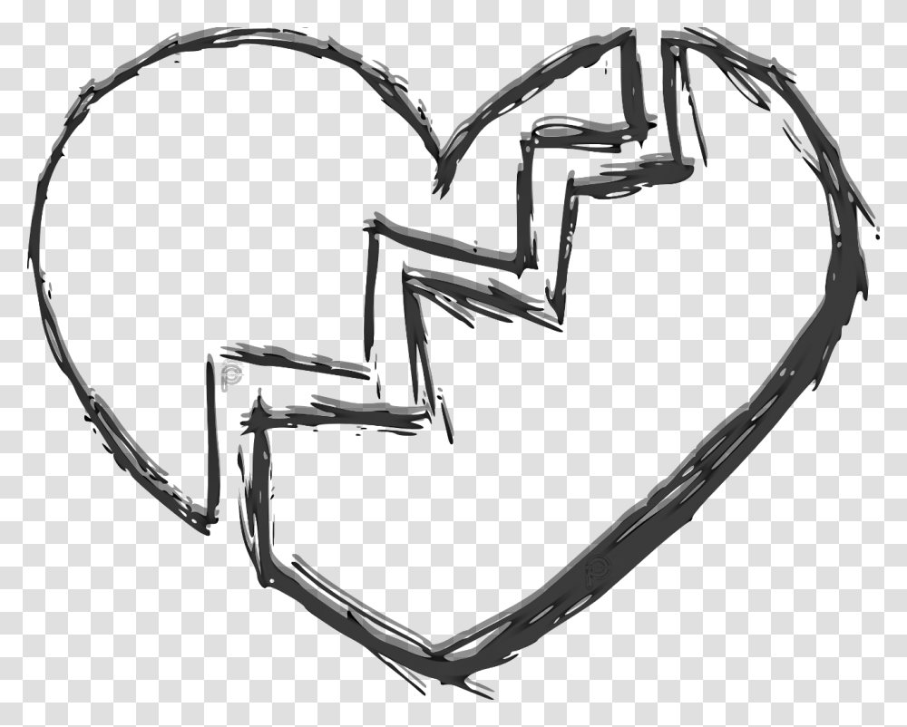 Drawing Detail Broken Heart Broken Heart Background, Stencil, Hat Transparent Png
