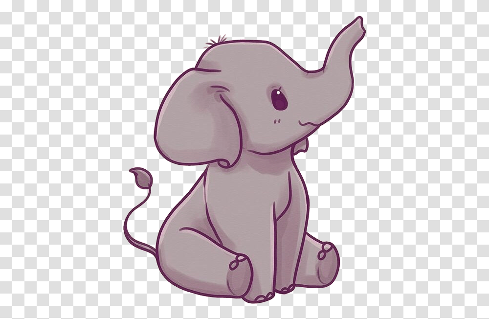 Drawing Elephants Kawaii Kawaii Cute Cartoon Elephant, Animal, Mammal, Cat, Pet Transparent Png