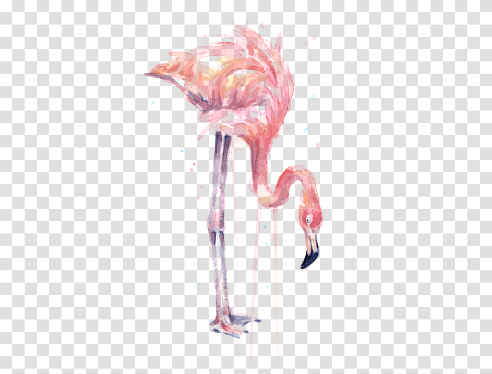 Drawing Flamingos Watercolor Flamingo Painting Watercolor, Animal, Sea Life, Bird, Invertebrate Transparent Png