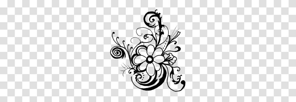 Drawing Flower Clipart, Floral Design, Pattern, Doodle Transparent Png