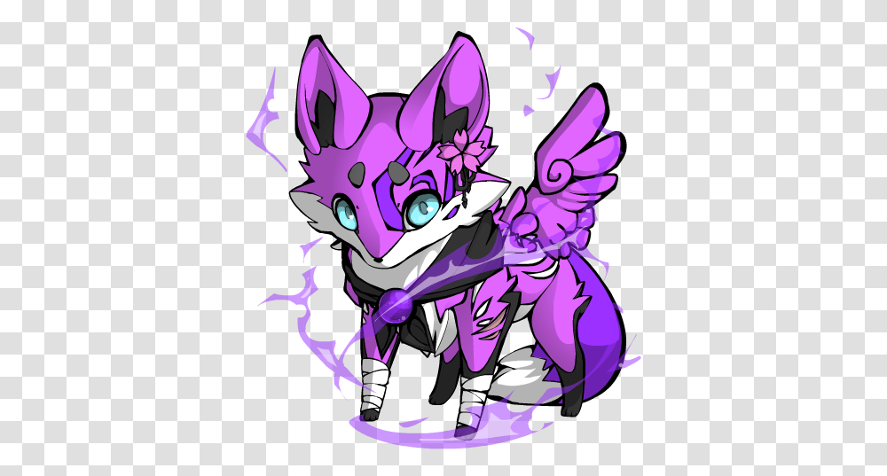 Drawing Fox Magical Purple Fox, Person, Costume Transparent Png