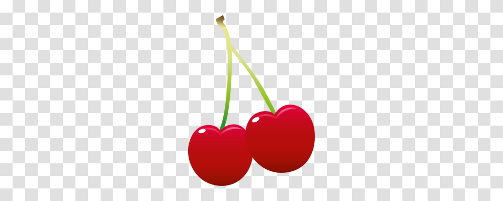 Drawing Fruit Cherry Download Line Art, Plant, Food, Balloon Transparent Png
