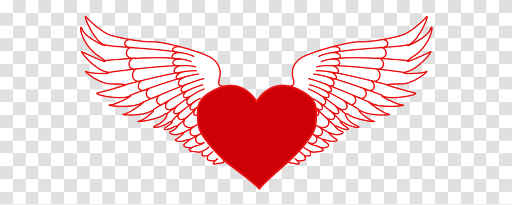 Drawing Heart Flight Organ Heart With Wings Clipart Full Heart Shape Hd, Label, Text, Cupid Transparent Png