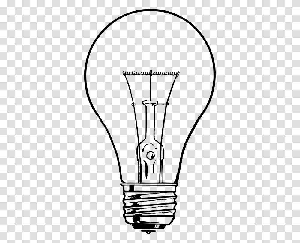 Drawing Incandescent Light Bulb Line Art Lamp, Gray, World Of Warcraft Transparent Png