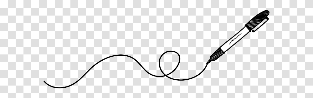 Drawing Line 8 Image Pen Drawing A Line, Label, Text, Scissors, Watering Can Transparent Png