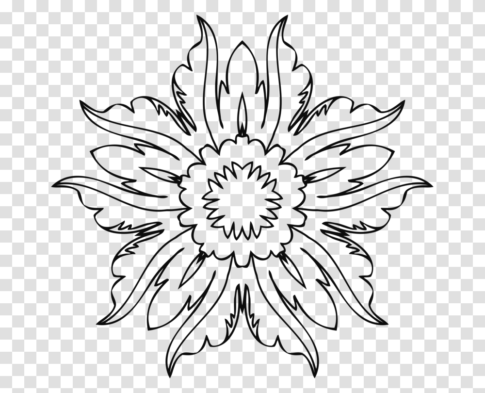 Drawing Line Art Floral Design Flower, Pattern, Chandelier, Lamp Transparent Png