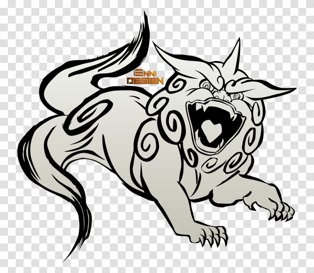 Drawing Lions Ink Clipart Free Download Sai's Drawing, Statue, Sculpture, Dragon, Gargoyle Transparent Png