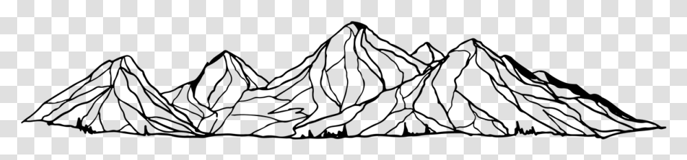 Drawing Mountain Black Mountain Sketch, Gray, World Of Warcraft Transparent Png