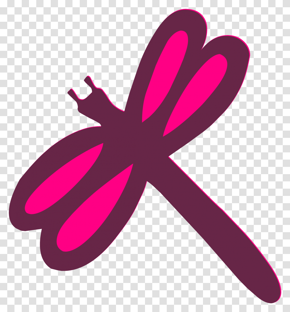 Drawing Of A Pink Dragonfly Owady Rysunek Dla Dzieci, Insect, Invertebrate, Animal, Anisoptera Transparent Png